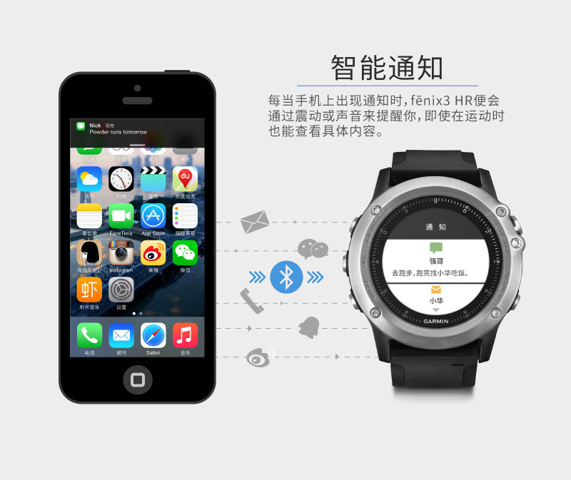 Đồng hồ thể thao ngoài trời GPS Garmin Garmin Fenix3HR 3 nhịp tim - Giao tiếp / Điều hướng / Đồng hồ ngoài trời đồng hồ nữ chính hãng