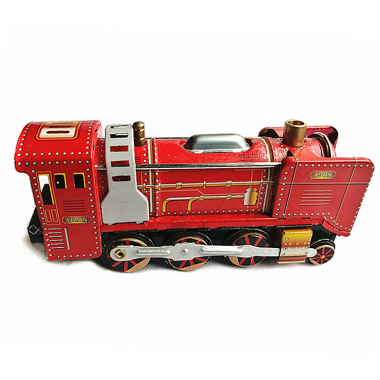 MS410 IRON SHEET TOY RED LOCOMOTIVE