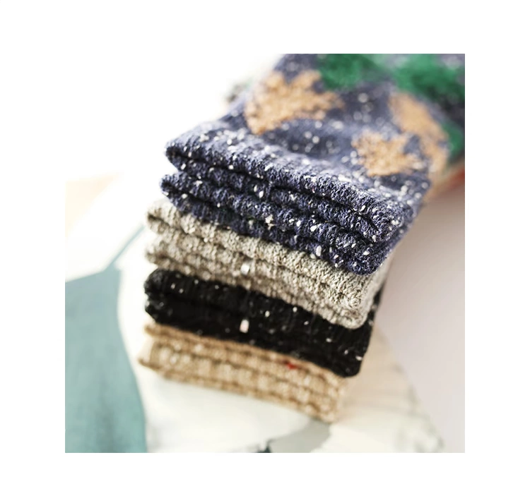Ý tưởng cotton Nhật Bản Cây Giáng sinh cơ bắp cảm giác vớ nữ trong vớ hoạt hình mô hình vớ nữ mùa thu và mùa đông ngắn tất 