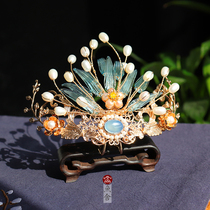 Original handmade Hanfu hair crown Ming system female ancient style phoenix crown Chinese style headdress Wei Jin ancient costume ancient bridal hair accessories