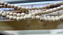 India produces large particles 3 circles of round tulasi neck bead Tulsi Neck Beads 3 Rounds