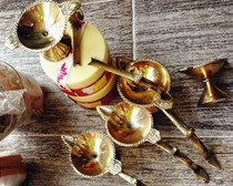 Arati Puja with a single head lamp-small number 80 No. 108 Large number 168 spot