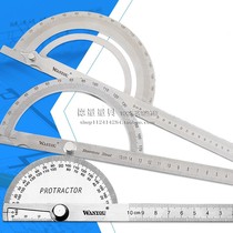 Stainless iron woodworking angle ruler multifunctional high precision industrial student protractor angle gauge regulator measuring instrument
