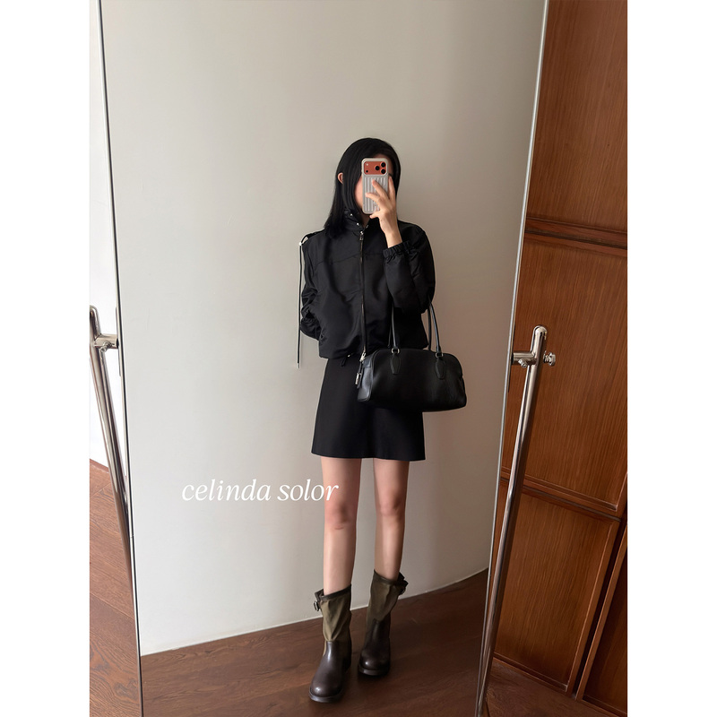 Jiaoyang Cool and Stylish Dark and Handsome Waterproof Nylon Jacket Short Coat Jiaoyang Cool and Stylish Dark and Handsome Waterproof Nylon Jacket Short Coat