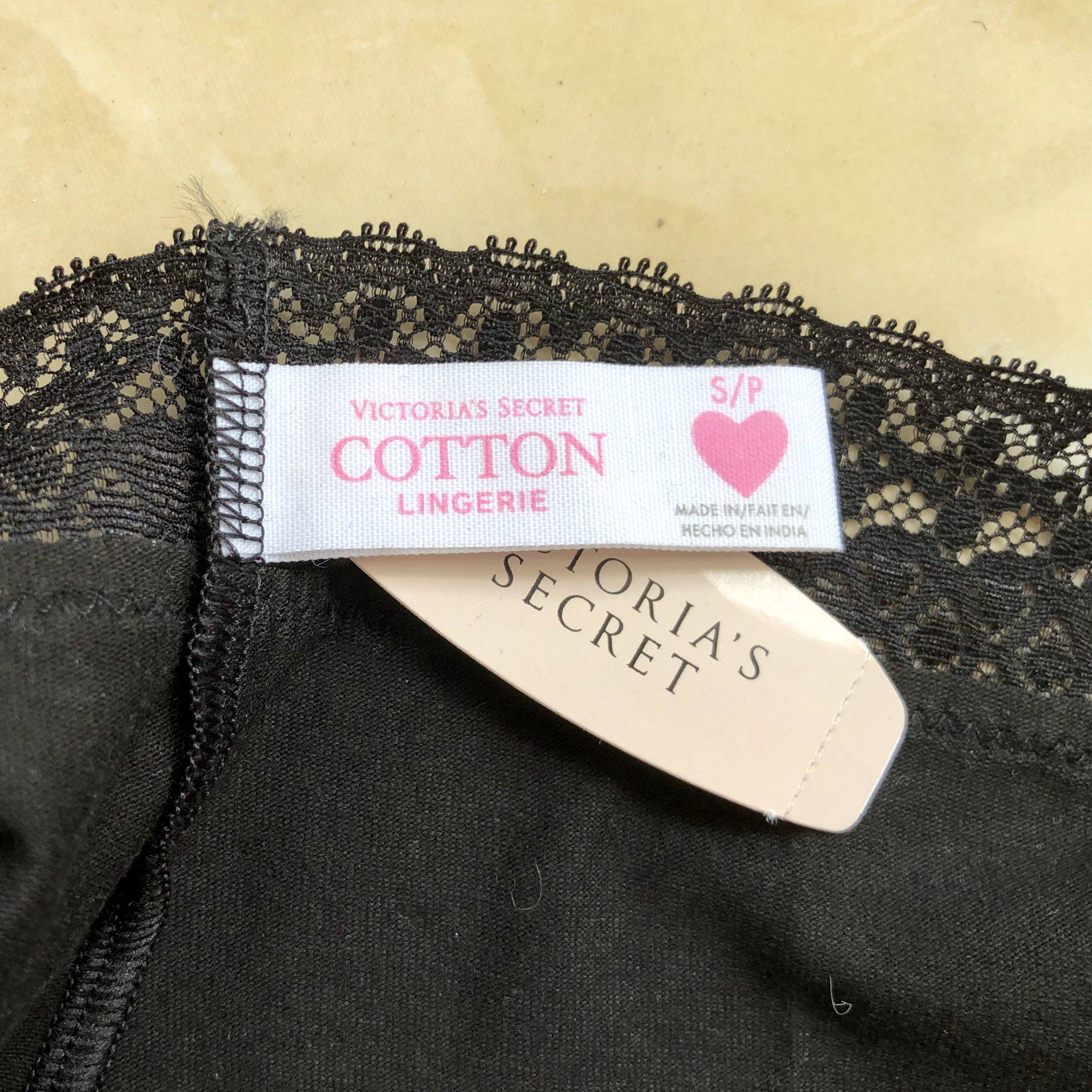 Стринги Женские 美国维多利亚的秘密cotton系列蕾丝边女士内裤多种花色现货秒发 Victoria's secret
