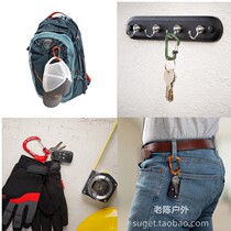 NiteIze naai mountaineering buckle d-shaped clasp aluminum alloy quick-hanging keychain water Cup adhesive hook quick buckle safety lock