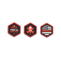Spot 5 11 boutique tactical armband FD HEX PATCHES fire morale chapter set of 3