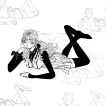 Procreate brushes are super easy to use rice tea version dry goods hot girl character dynamic 2 10 beginners must enter