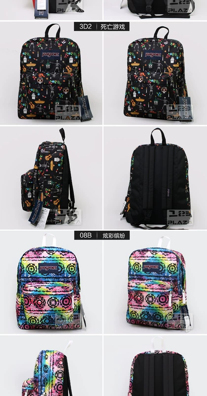 Jansport Jasper Ba lô chính hãng Siêu nổi loạn trong khuôn viên nam và nữ Ba lô Túi sinh viên T501 Màu - Ba lô