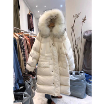 MIUSU Winter Clearing Stock 90 White Duckle Han Large Han Han Like Han Line Han Line thickened straight tube long down jacket woman