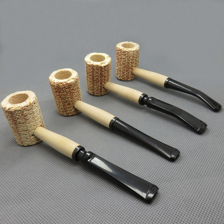 Kecheng plantation novice practice bucket hospitality bucket taste grass bucket straight old-fashioned pipe men's domestic corn pipe