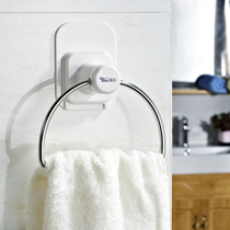 Garbo towel rack stainless steel round bathroom towel ring non-perforated ring towel ring towel ring hand towel rack wipes rack