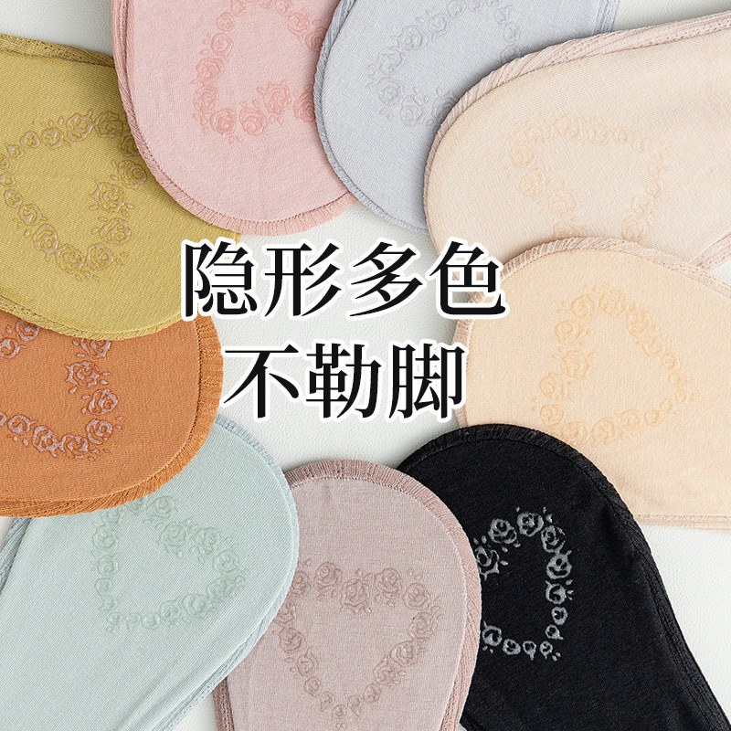Women's Summer Thin Pure Cotton Half Socks, Non-Slip, No-Show, Anti-Tear, Invisible Half-Foot Socks