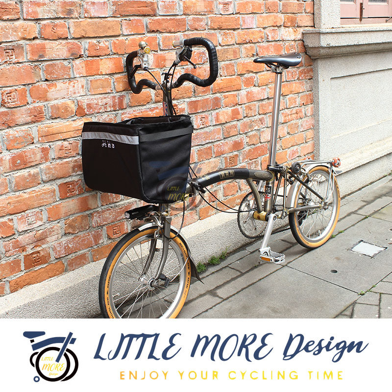 (small Merit) Small cloth accessories HEAD BAG Basket Reengraving Version of the Vegetable Basket Bag Apply Brompton