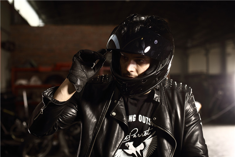 Găng tay da xe máy nhập khẩu AMZ găng tay da đua xe địa hình găng tay nam nữ (màn hình cảm ứng) - Xe máy Rider thiết bị miếng đệm khuỷu tay