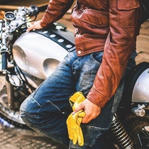 Italian PMJ Dallas locomotive jeans Kevlar lined with built-in KNOX protective gear