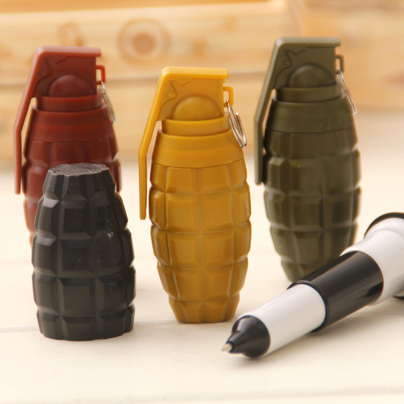 Sun Korea Creative Stationery Supplies Through Firing Line Hand Thunder Ball Pen Telescopic Pen Student Toy Weapons Pen 