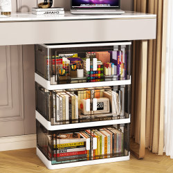 Under-The-Desk Storage Cabinet, Multi-Layer Storage Cabinet, Household Bathroom Waterproof Cabinet, Plastic Snack and Toy Storage Cabinet, Foldableable