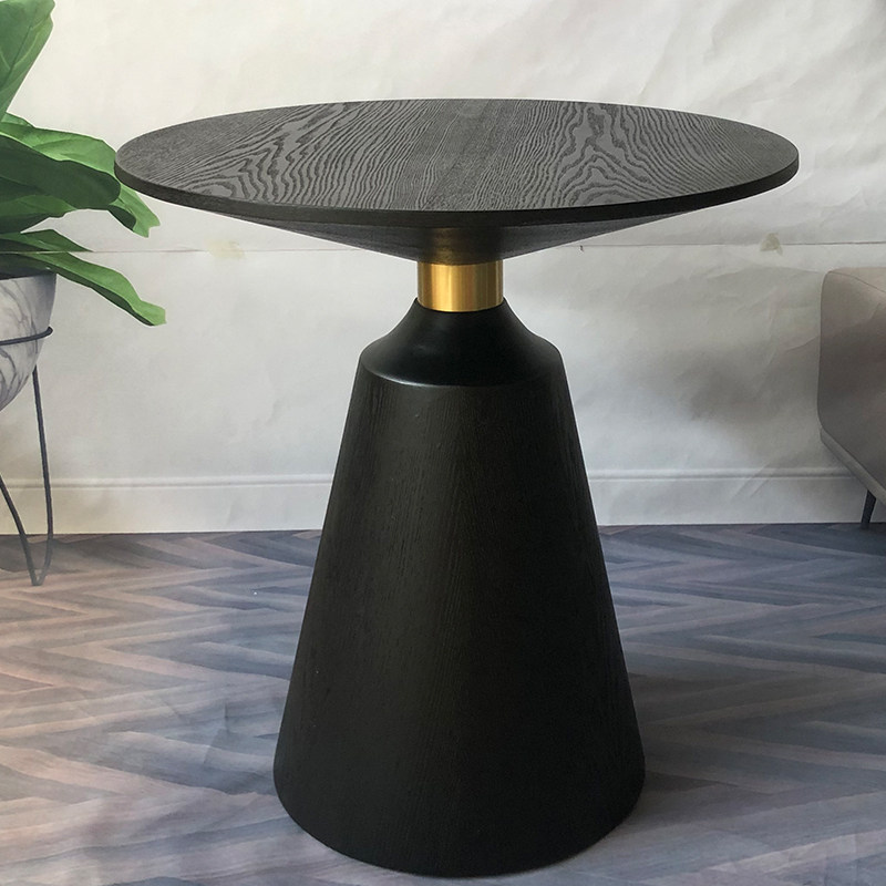 Modern simple moving bedroom edge table sofa corner several small tea beds round table solid wooden corner