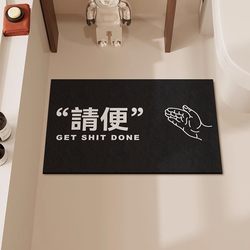 Bathroom Floor Mat, Absorbent Floor Mat, Diatom Mud Absorbent Soft Mat, Bathroom Door Absorbent Non-Slip Mat, Bathroom Foot Mat