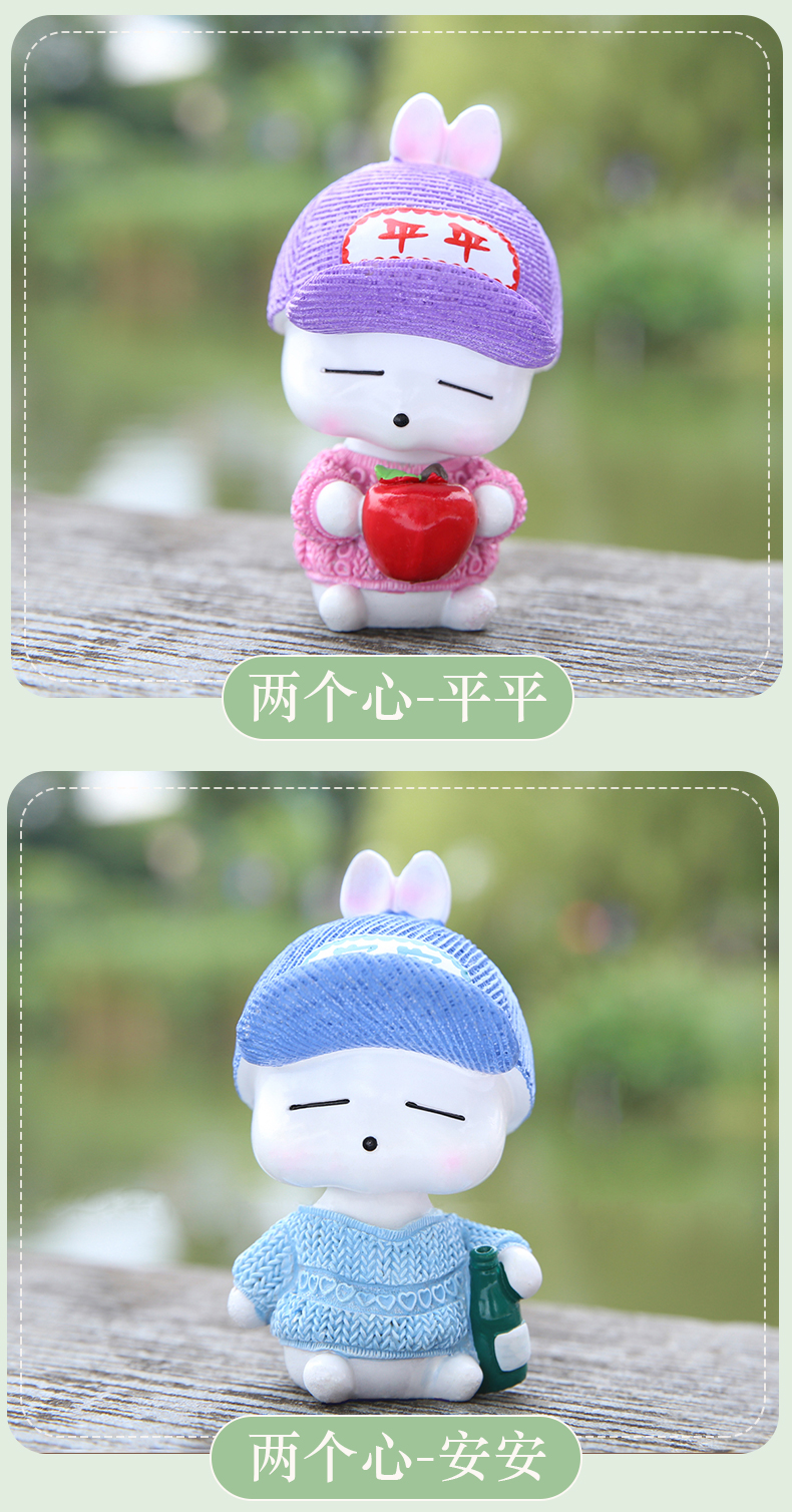 Xe ô tô sáng tạo phim hoạt hình dễ thương lắc đầu búp bê búp bê sản phẩm bảo mật đồ trang trí nội thất xe nệm lót ghế xe hơi