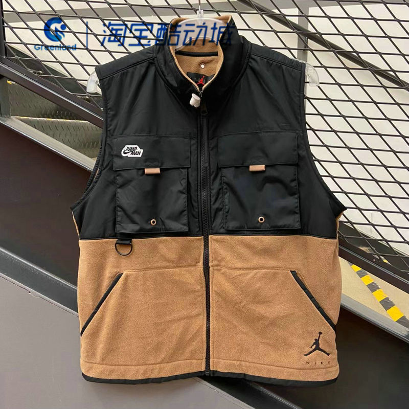 Nike/Nike Jordan Men's Fleece Workwear Stand-Up Collar Casual Warm Vest Dc9662Fq1862