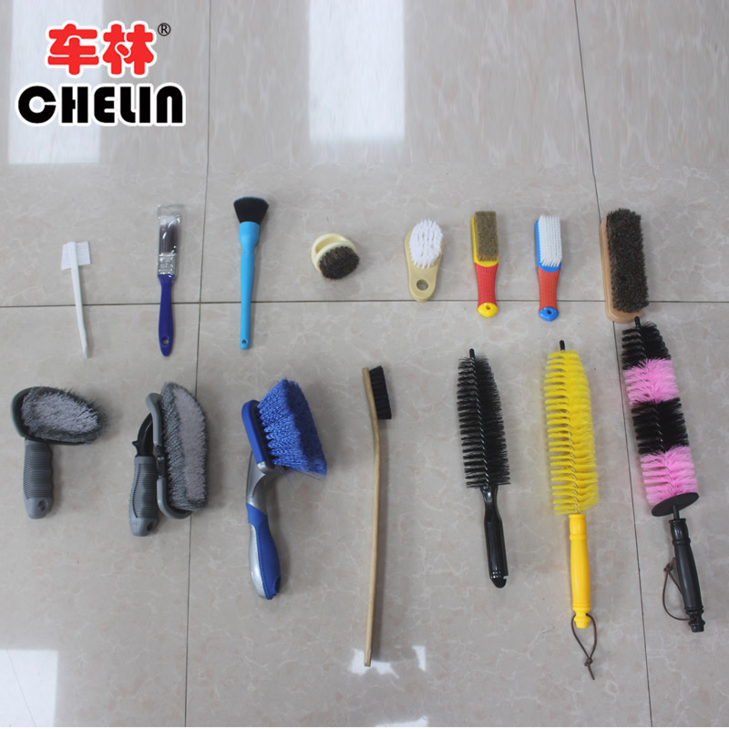 Car cleaning brushed interior brushed clear brush hub brushed bamboo handle brushed multifunction no-mark brushed opening brush car beauty