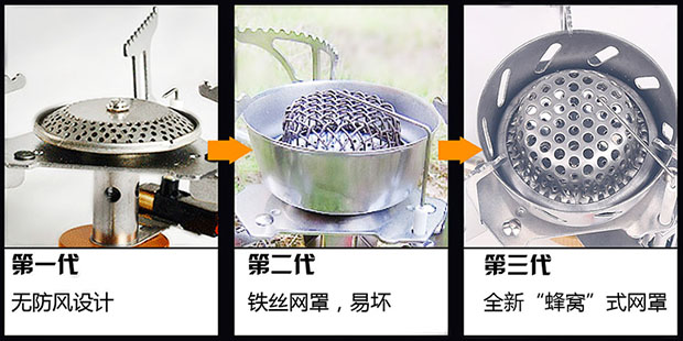 Bếp chính hãng ngoài trời chống gió di động - Bếp lò / bộ đồ ăn / đồ nướng dã ngoại bếp gas mini nhỏ gọn