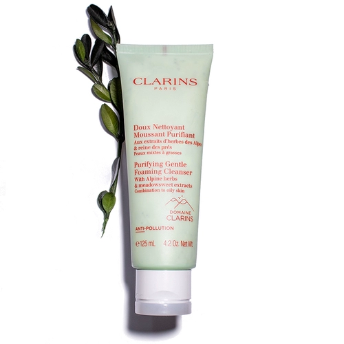 Clarins, мягкое увлажняющее матовое отшелушивающее очищающее молочко, 125 мл