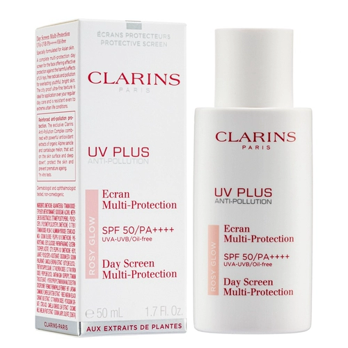 Clarins, розовый прозрачный солнцезащитный крем, 50 мл, SPF50