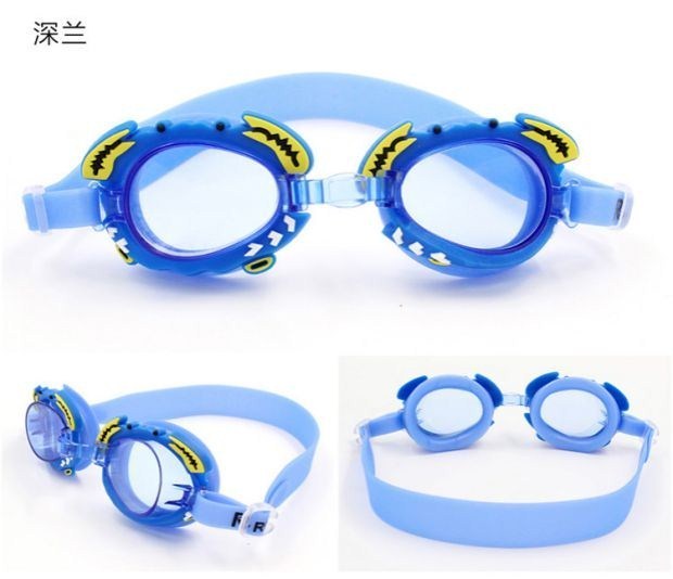 Chất lượng cao dễ thương hoạt hình cua thời trang trẻ em kính bơi HD chống nước chống sương mù chàng trai sinh viên phổ thông - Goggles kính bơi tráng gương