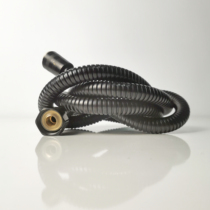 Rikang 1 5m black stainless steel shower pipe bathroom household bath connection shower nozzle inlet pipe