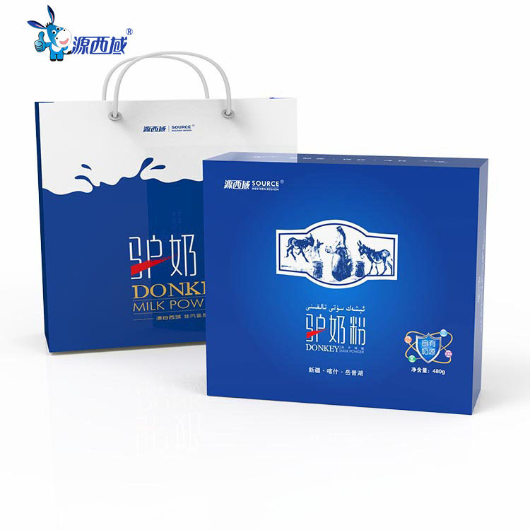 Xinjiang source Western Region freeze-dried donkey milk powder 48*10g selenium-enriched whey protein Kashi Yuepu Lake donkey milk powder