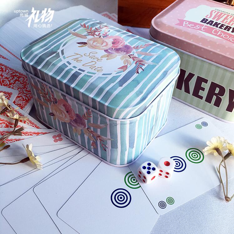 Du lịch chính hãng Di động bằng nhựa chà không thấm nước Mahjong Solitaire Poker Giấy Mahjong Gửi Hộp súc sắc - Các lớp học Mạt chược / Cờ vua / giáo dục bộ cờ vua cờ lớn