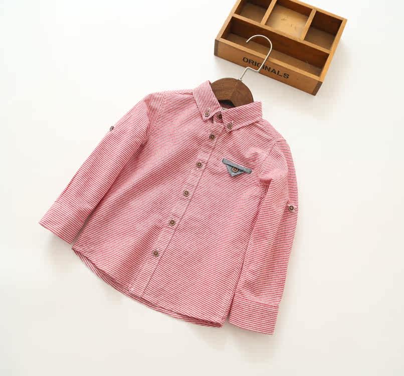 Chemise garcon à manche longue - Ref 2075613 Image 7