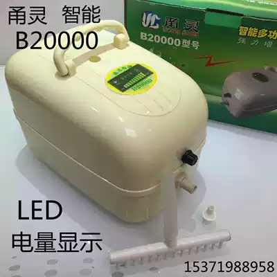Yongling B20000 AC and DC dual-purpose aerator 450W 14-hole LED power display strong fish Air