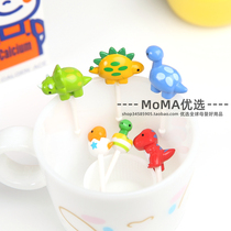 Spot Japan New Small Dinosaur Food Grade Safe Baby Children Cartoon Animal Lunch Sign for Decorative Fruit Sign