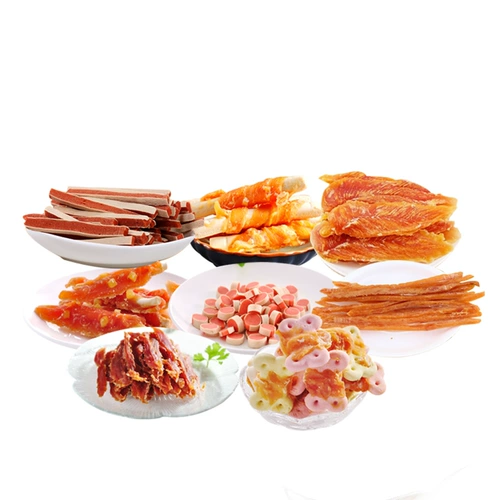 Подарочная упаковка с закусками для собак 800G куриная рана для кожи на ковшах