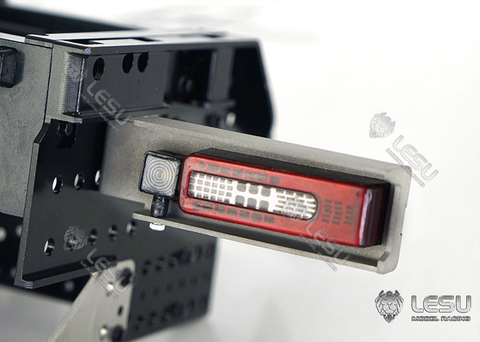 LESU Metall-Heckstoßstangenleuchte für 1/14 RC Tamiyay Traktor-LKW-Modell – Detail 10