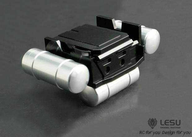 LESU Metall-Lufttank-Batteriekasten-Kombination für 1/14 Traktor-LKW Tamiya Outdoor-Spielzeug – Detail 2