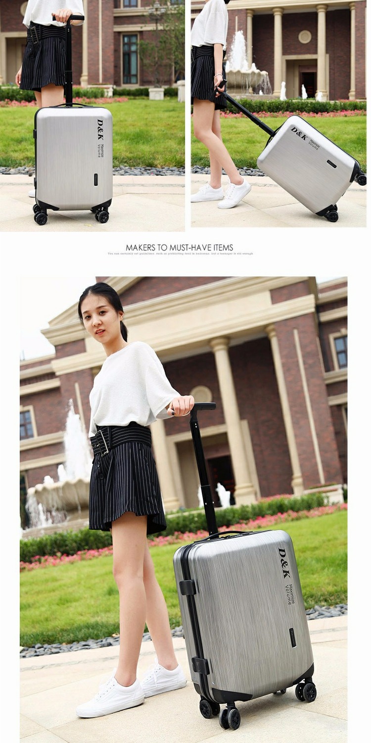 Xe đẩy vali vali nam cực đơn caster nữ sinh viên 24 inch mật khẩu kinh doanh vali hành lý 22 inch - Va li vali rimowa