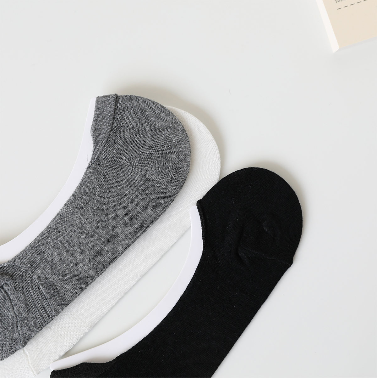 Vớ miệng nông Nhật tươi vô hình vớ cotton silicone chống vớ vớ vớ màu rắn đế phụ nữ hoang dã vớ - Vớ bông vớ da dài