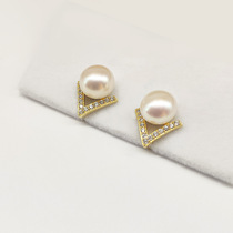 CC minimalist V drill pearl invisible ear clip 100 hitch Mosquito Coil Surface No Pain Sensation No Earle Hole Elegant Temperament Ear Accessories