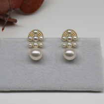 Auspicious pearl simple short invisible ear clip original design without ear hole painless mosquito coil fresh earring
