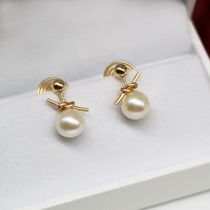 Strong light freshwater akoya pearl exquisite temperament ear clip invisible mosquito coil painless ear ear ornaments