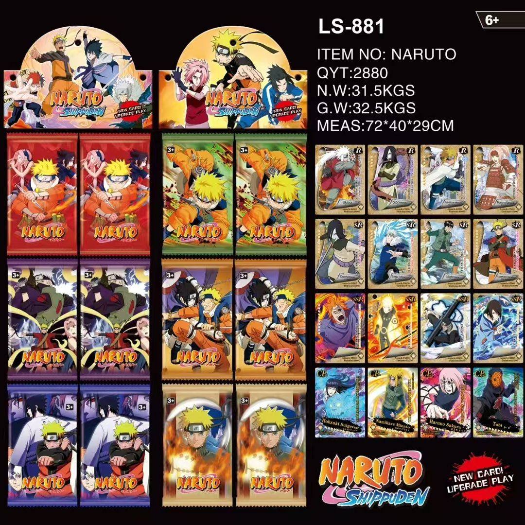 火影迷狂喜！漩涡鸣人佐助小卡全套曝光🔥疾风传收藏卡到底值不值得冲？_收藏卡牌_淘宝游戏网, image size:1080x1080