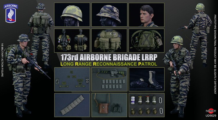 UJINDOU UD9029 1/6 US Army LRRP In Vietnam Male Soldier Action