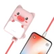 Điện thoại di động Piggy Cáp dữ liệu Apple đặt búp bê ba chiều sạc kho báu silicone chống rơi 10000 mAh nữ - Ngân hàng điện thoại di động