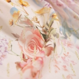 HAODUO Элитная шелковая эластичная ткань, шелковое платье, цветочный принт