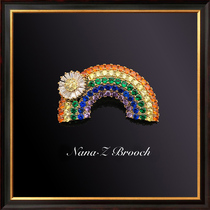 nanaz style rainbow sweater accessories na lidodo brooch brooch breasts Dont pin women upscale day tie cute